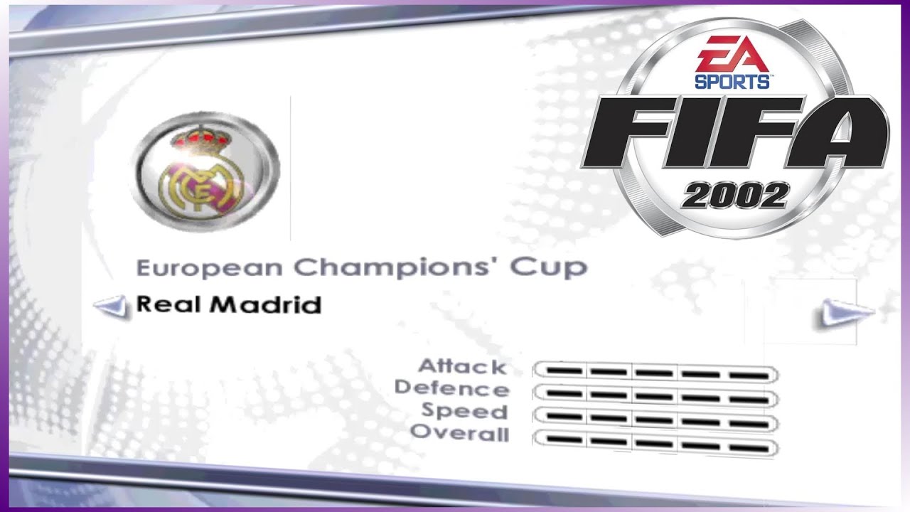 [PC] | FIFA 2002 | CHAMPIONS LEAGUE / ECC | REAL MADRID CF | LONGPLAY