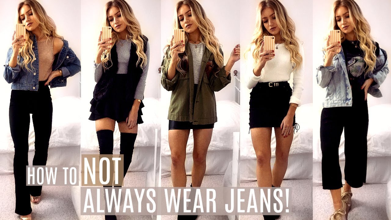 How To NOT ALWAYS Wear Jeans This Autumn / Fall Outfit Ideas 2017