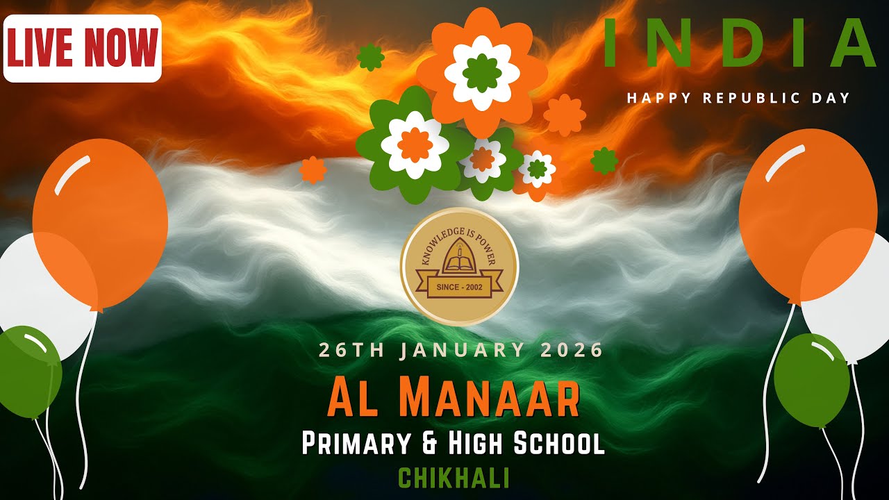 🛑 LIVE NOW | #Republicday 2026 | Al Manaar Primary & High School Chikhali