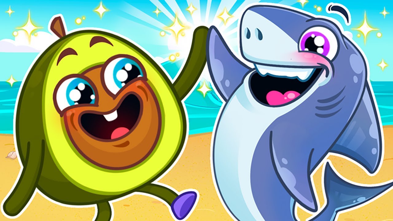 Learn How To Play Safe at the Beach 🐣✨ Safety for Kids by Pit & Penny Family 🥑