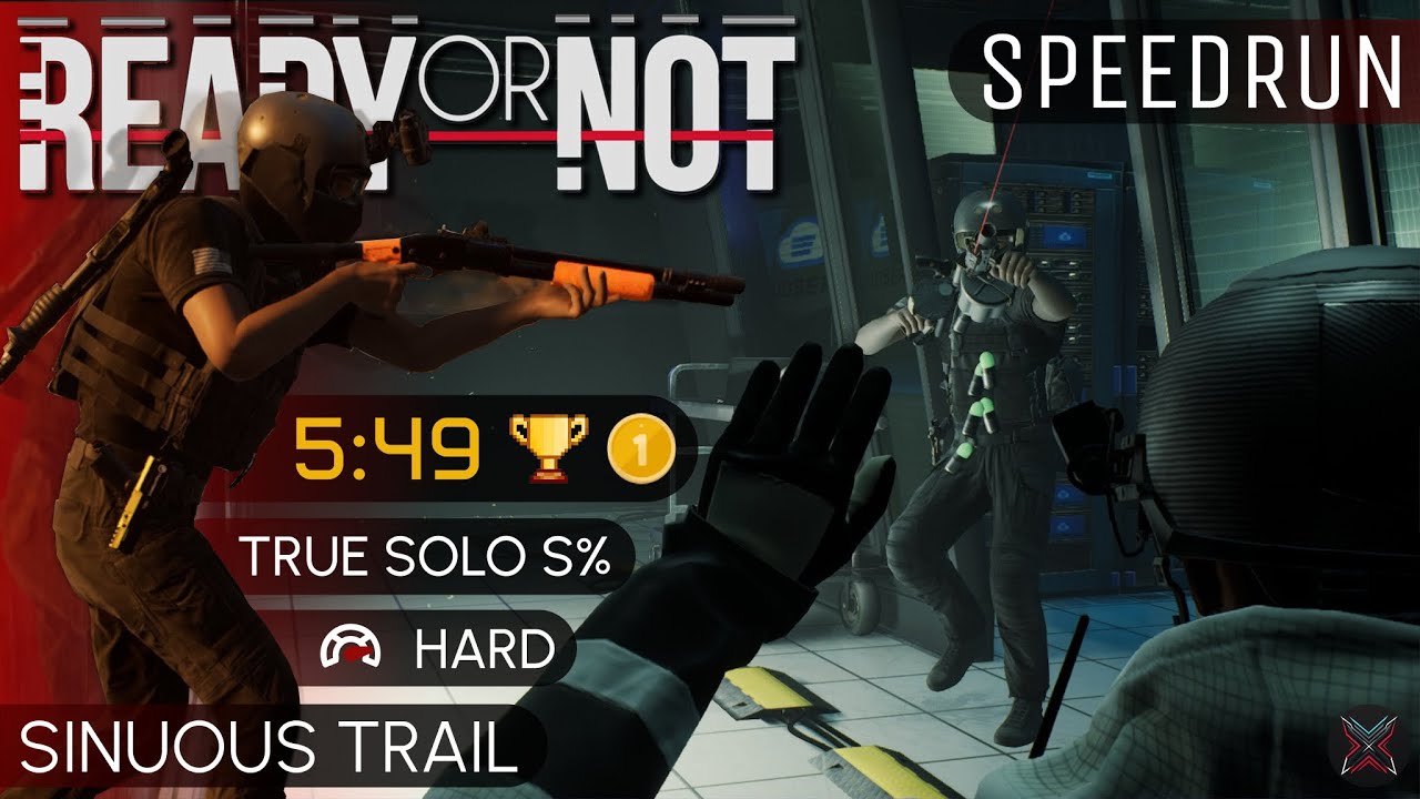 Ready Or Not | Mindjot Datacenter | Speedrun 5:49 🥇[WR] | True Solo | S% | Hard | 4K