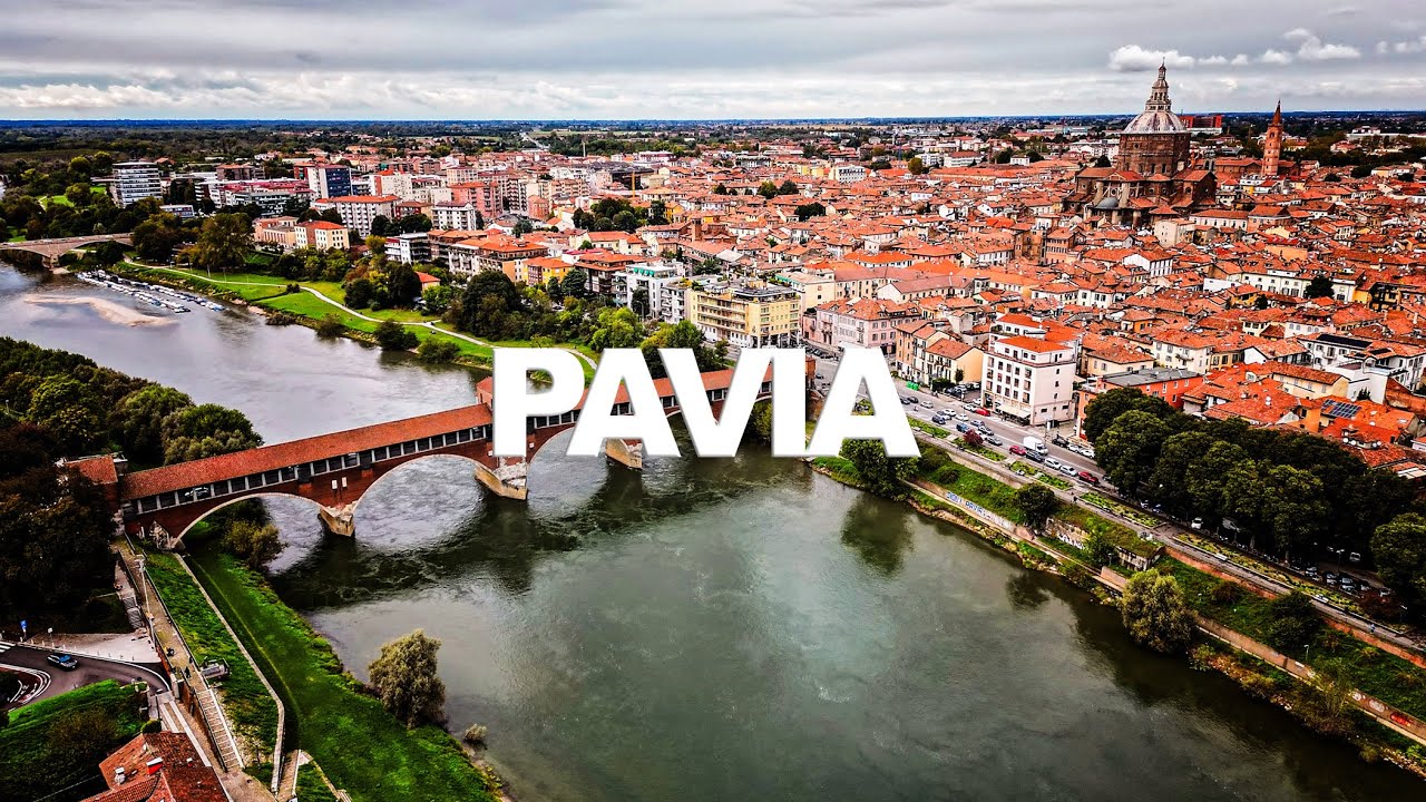 PAVIA,  Lombardy | ITALY | Amazing Drone, Aerial & Walking Video Tour | Peaceful Relaxing Music