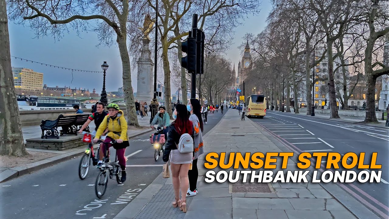 Afternoon stroll in London's South and North banks, with sights of Big Ben and London Eye 🌇