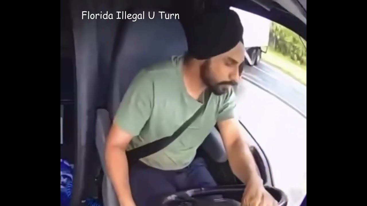 Florida Semi Illegal U-Turn