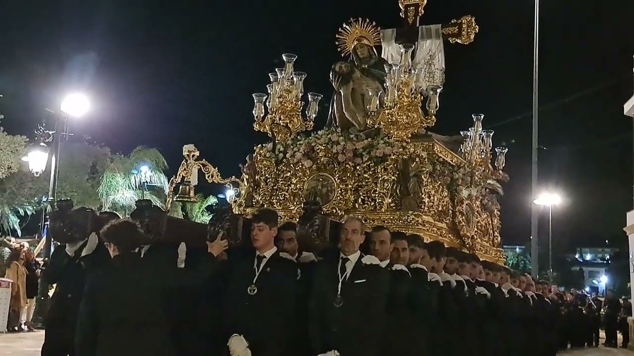LLEGADA VIRGEN DE LA ANGUSTIAS A LA PLAZA DEL PUEBLO- PASO BLANCO ALBOX 2024