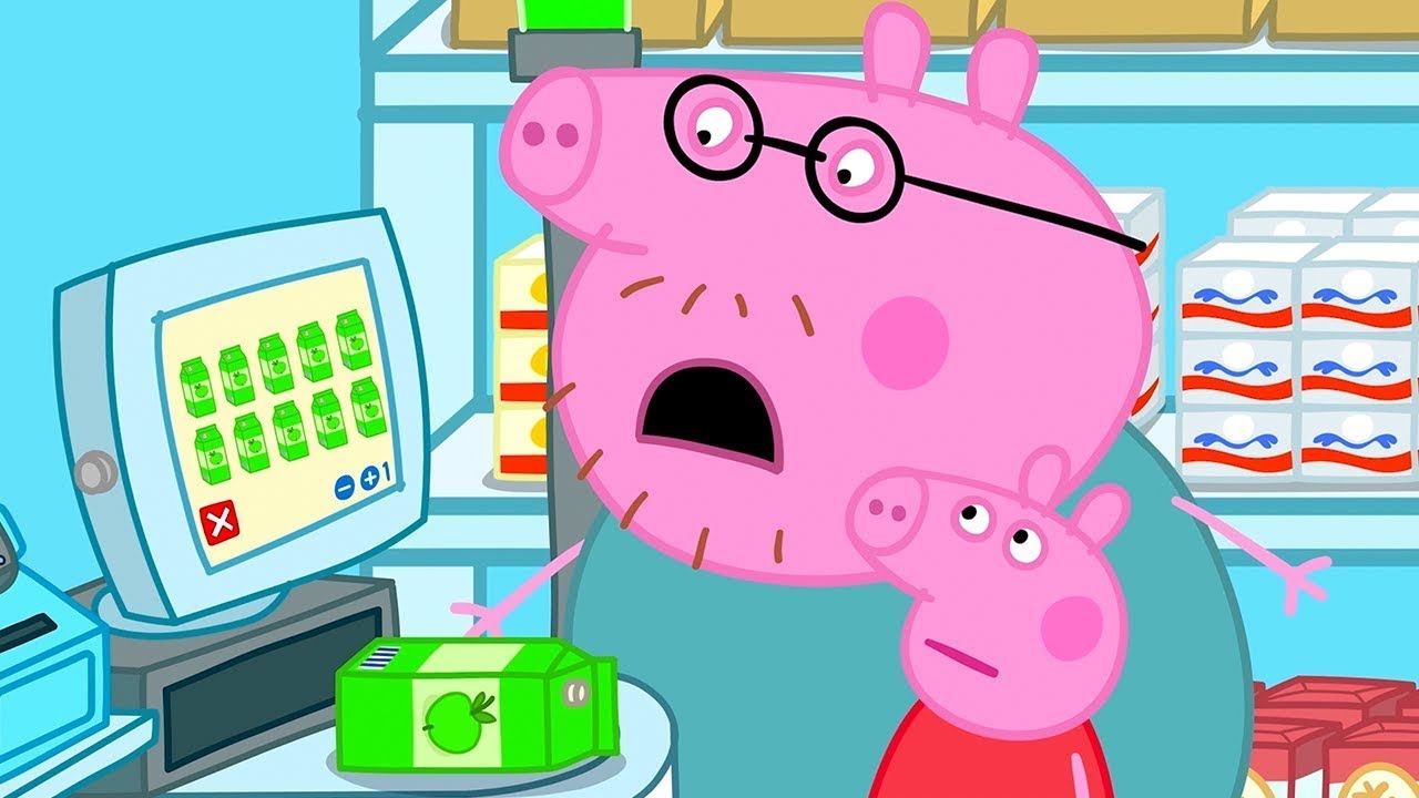 Peppa Pig Shopping Robot Spree | Peppa Pig Asia 🐽 Peppa Pig Full Episodes |