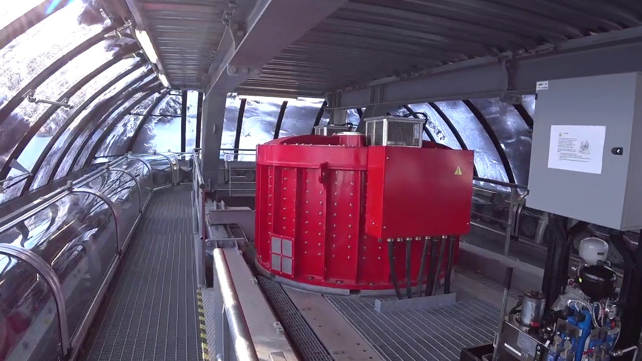 Antriebsstation mit Direktantrieb der 6er Sesselbahn Eichenhof