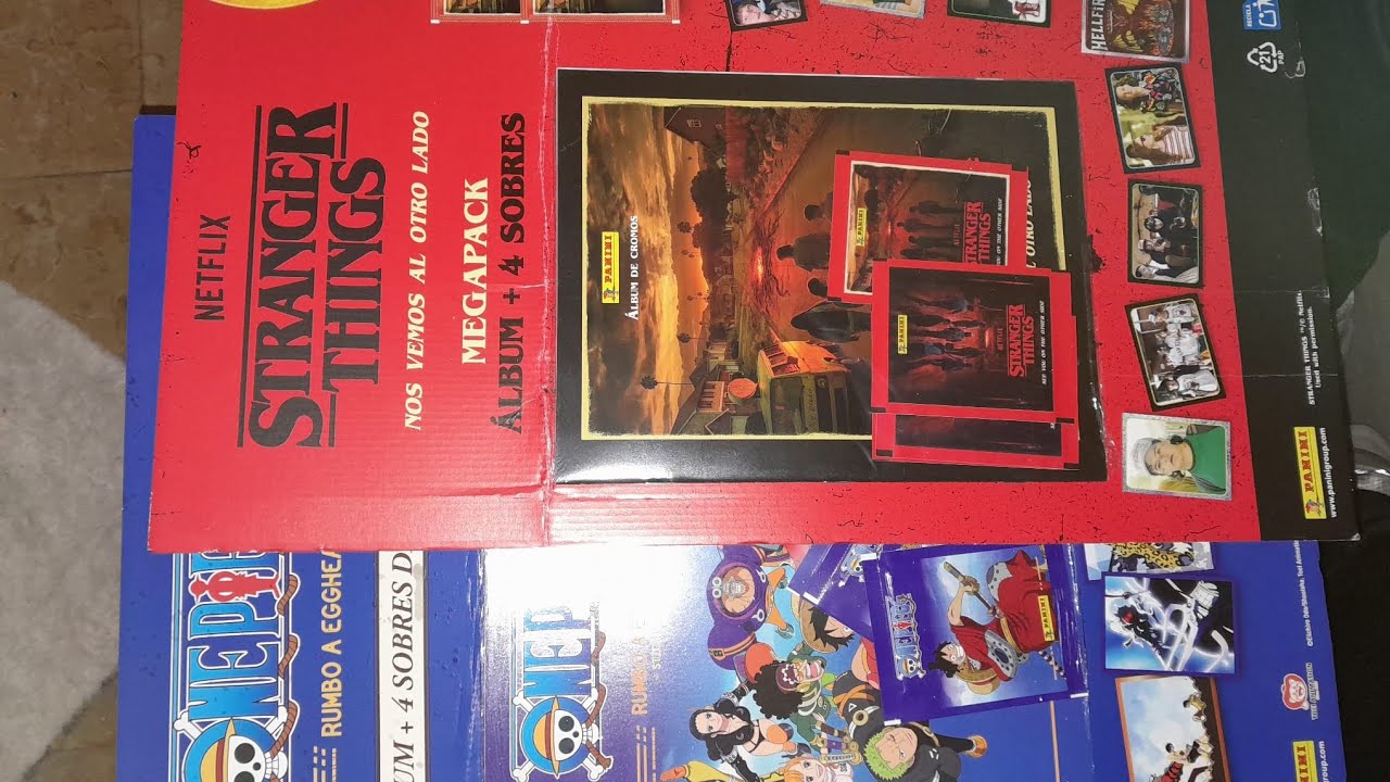 Unboxing Album One Piece y Stranger Things Cromos.