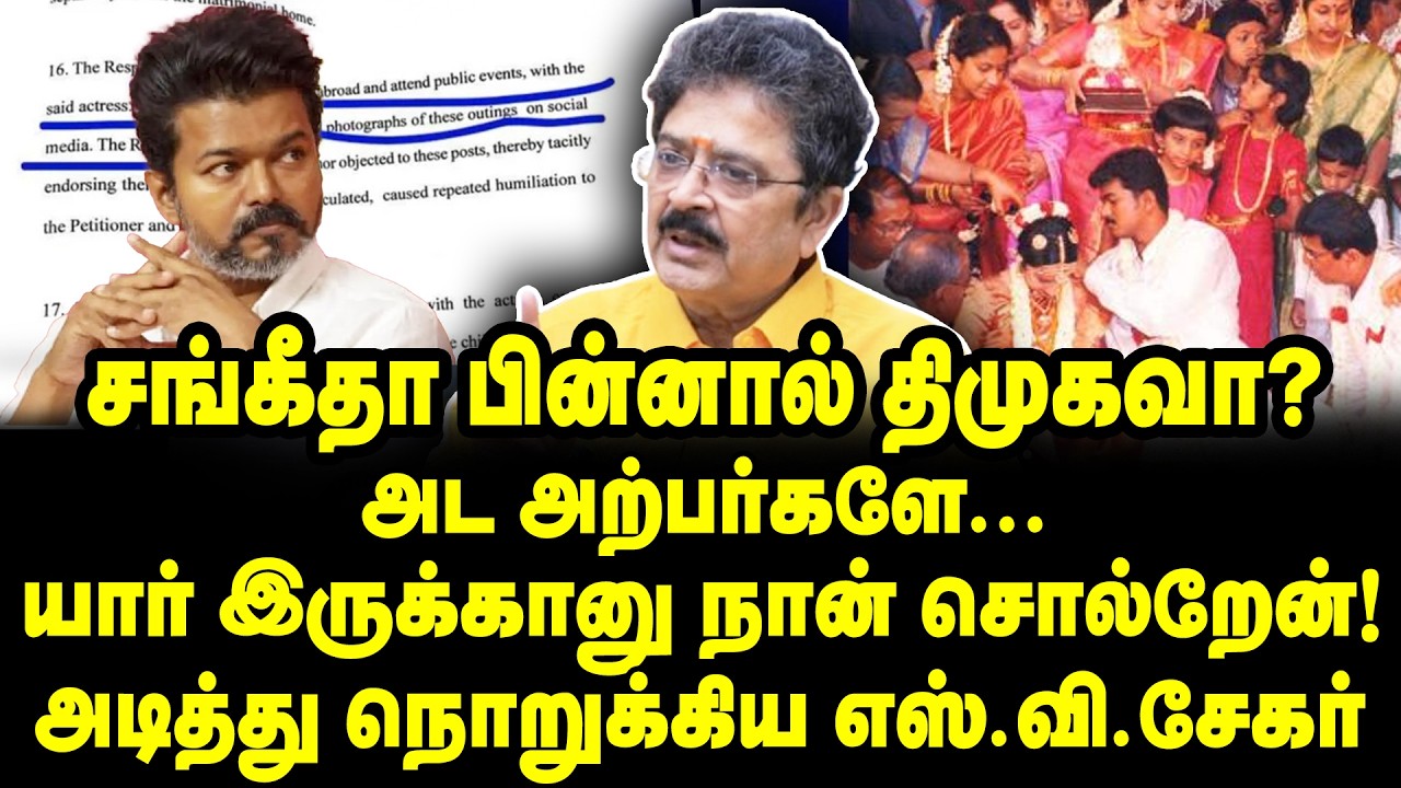 இப்படி கூவுறியே... அசிங்கமா இல்ல? விஜய்யை வெளுத்த S Ve Sekar | Vijay | TVK