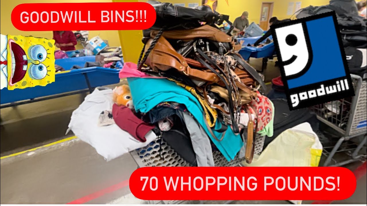 Let’s Go To Goodwill Bins! We Got 70 POUNDS! Thrift With Me For Resale! ++ HAUL!