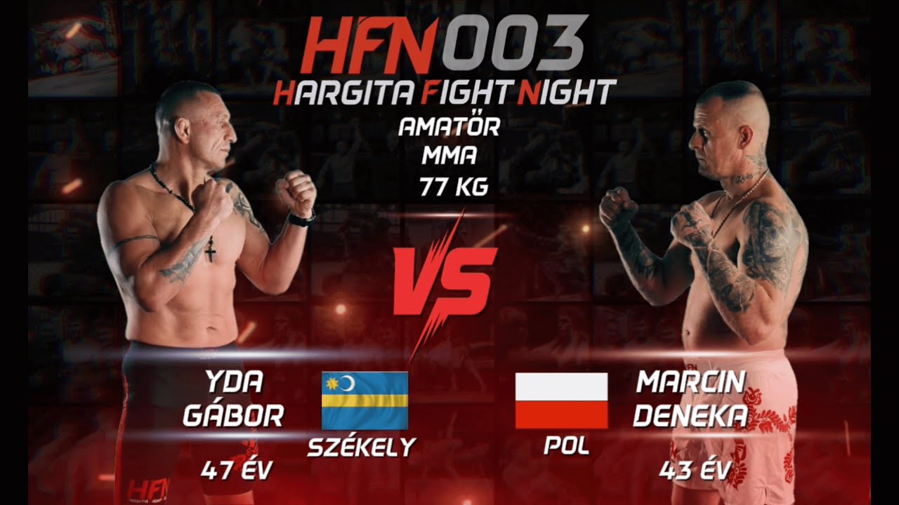 HFN 003 &ndash; Yda G&aacute;bor vs Marcin Deneka &ndash; Amatőr MMA &ndash; 77 kg