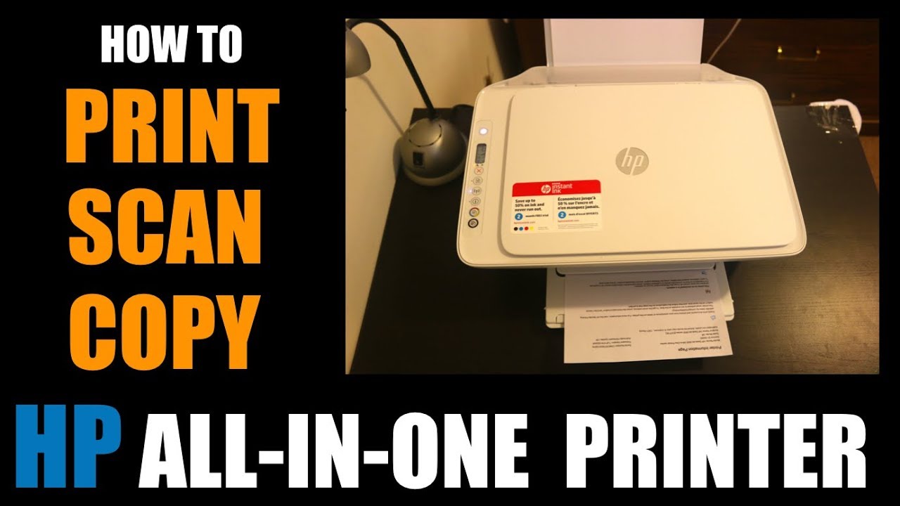 How To Print, Scan, Copy With HP Deskjet 2600 All-In-One Printer, review !!