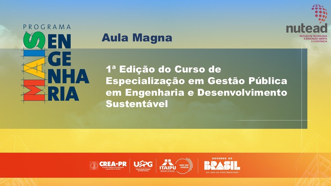 Aula Magna - Programa Mais Engenharia