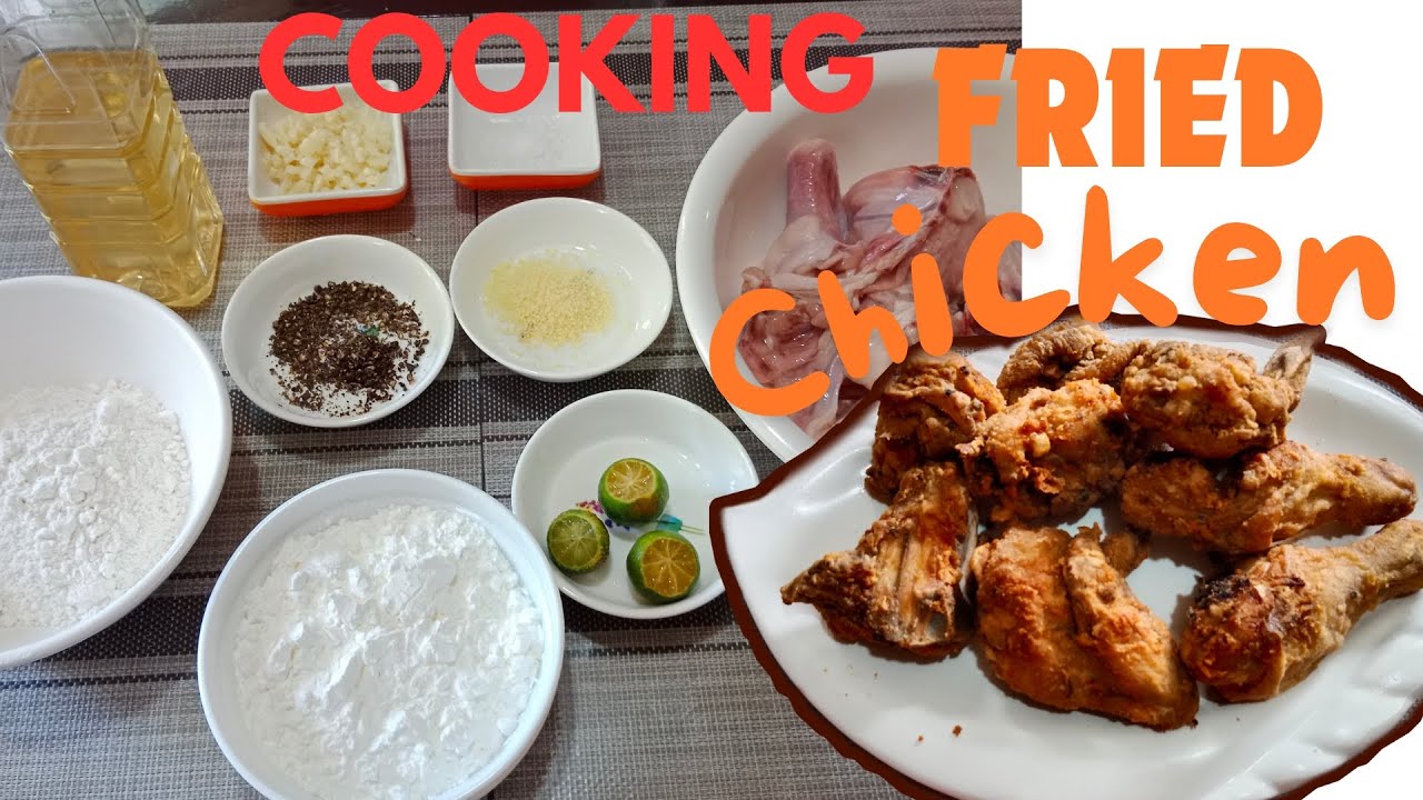 COOKING FRIED CHICKEN BY ANNIE ROSE SIMBAJON