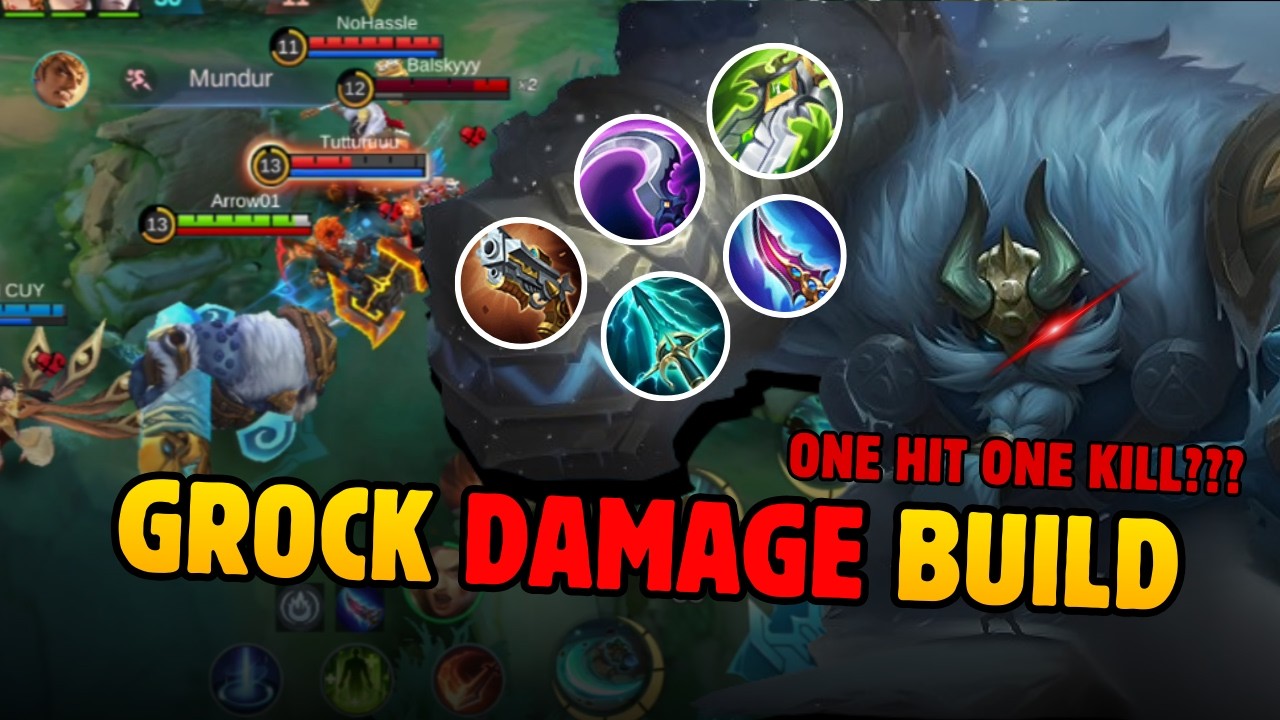 MOBILE LEGENDS | Grock Damage Back To Meta?? | Grock Damage Gameplay