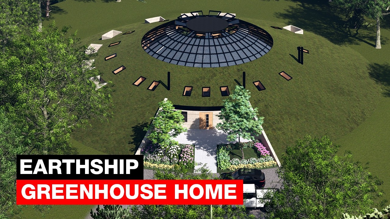 Я спроектировал дом-теплицу Earthship с крытым бассейном