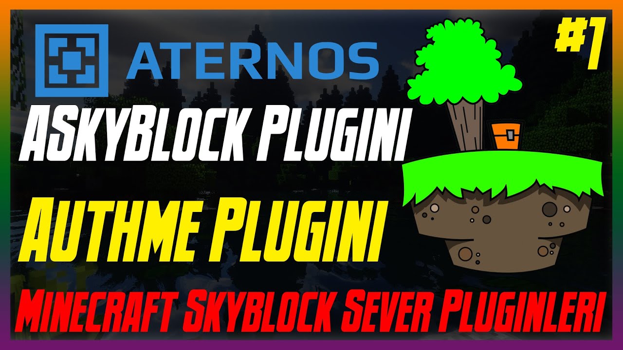 Aternos SkyBlock sunucusu pluginleri.(ASkyblock,Authme,Vault)Minecraft Ücretsiz Skyblock Sunucusu.#1