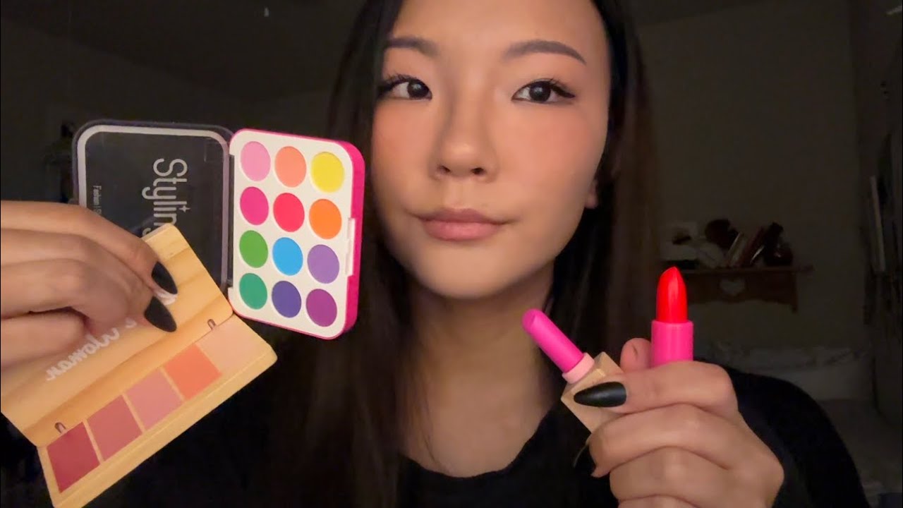 ASMR- Wooden & Plastic Makeup on you