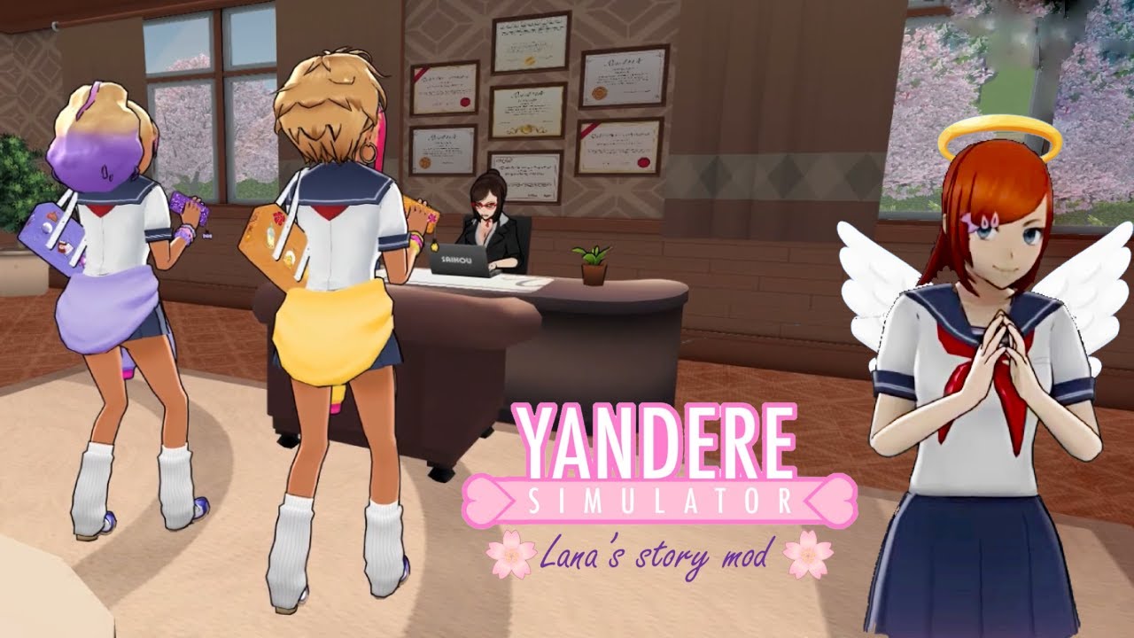 Хорошая Лана - плохая Лана в Yandere Simulator Lana's story - Хорошая концовка Ч.2