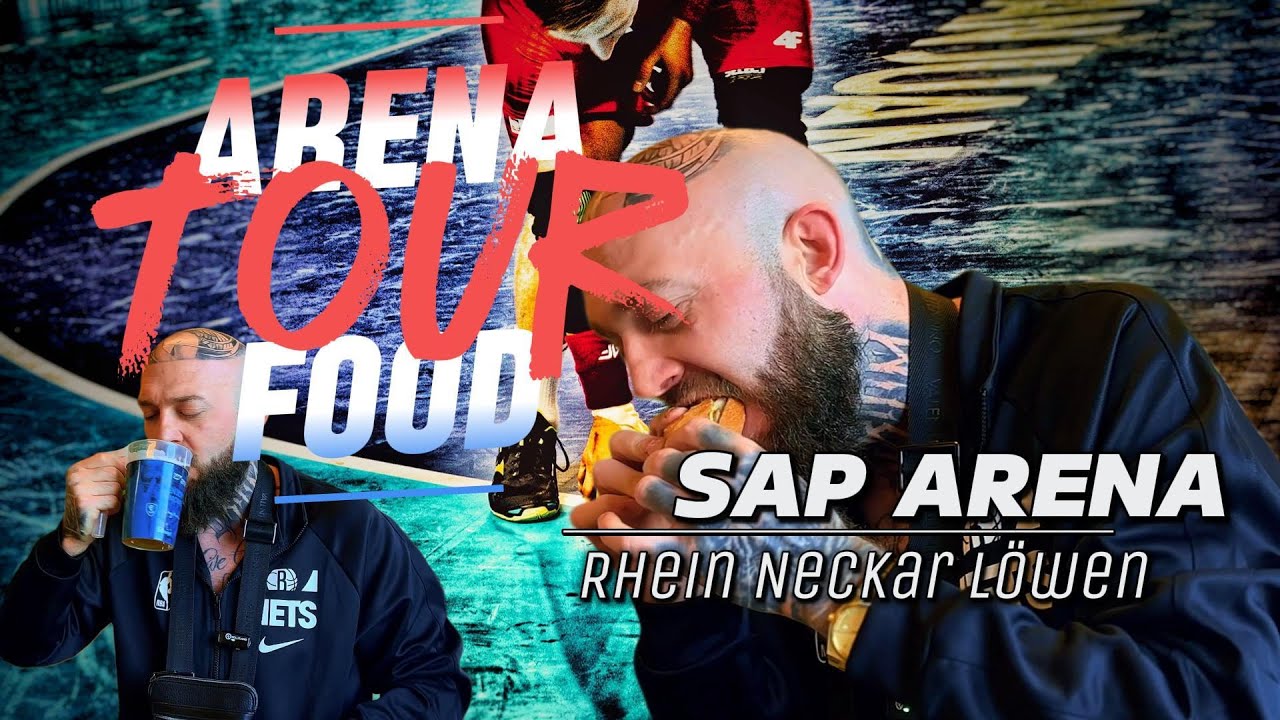 RHEIN NECKAR LÖWEN 🤾‍♀️ Arena Food Tour SAP ARENA  - Handball, Stadionessen, Mannheim, HBL, Bier