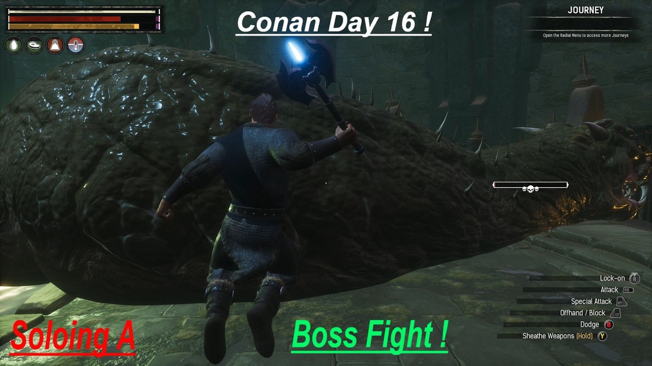 Conan Exiles Day 16 Soloing A Boss !