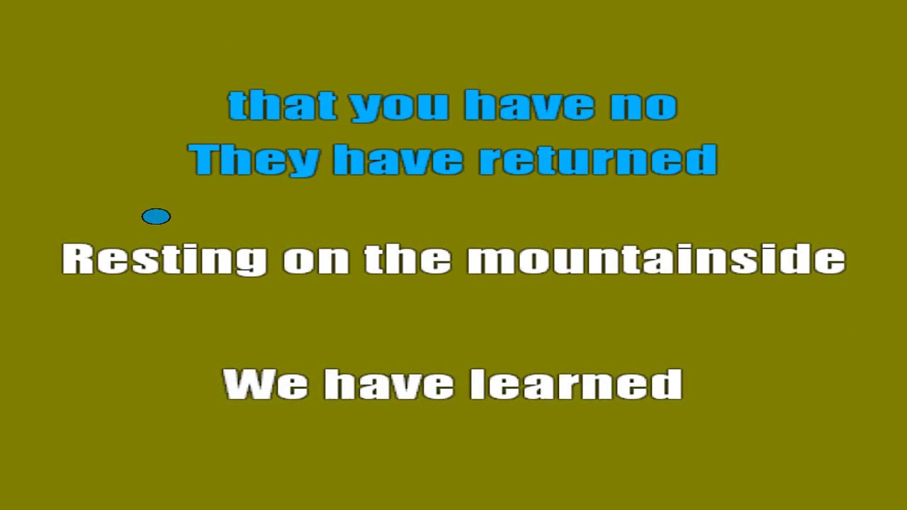 System of a Down - Holy Mountains (Karaokê Lyrics)