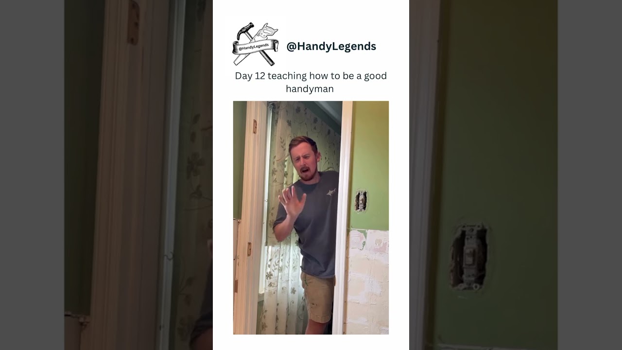 🔥Teaching you how to be the man of the house! Subscribe for more! 🛠️ #HandyLegends#DIY#HandymanHacks