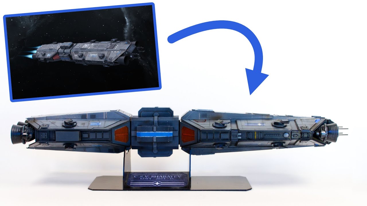 I Scratchbuilt the Tripathia Class Ship of the Line from The Sojourn