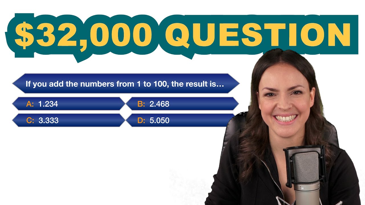 Who wants to be a MILLIONAIRE? &ndash; Math question