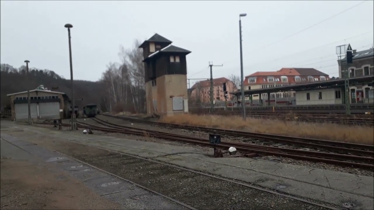 Bahnhof Freital Potschappel Schmalspurbahn Spurwechsel Verbindungsbahn Hainsberg Weißeritztalbahn