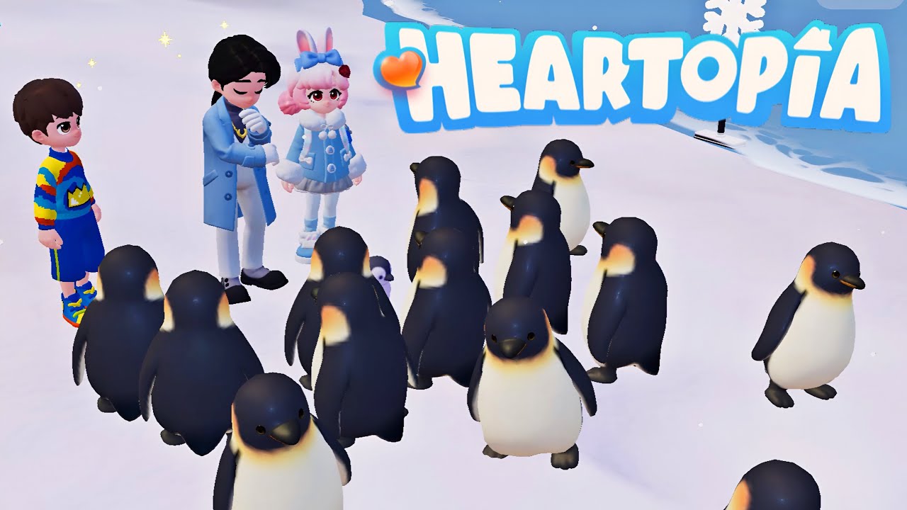 HEARTOPIA ⭐️ OS PINGUINS INVADIRAM A VILA! NOVA MISSÃO DA SEMANA 4