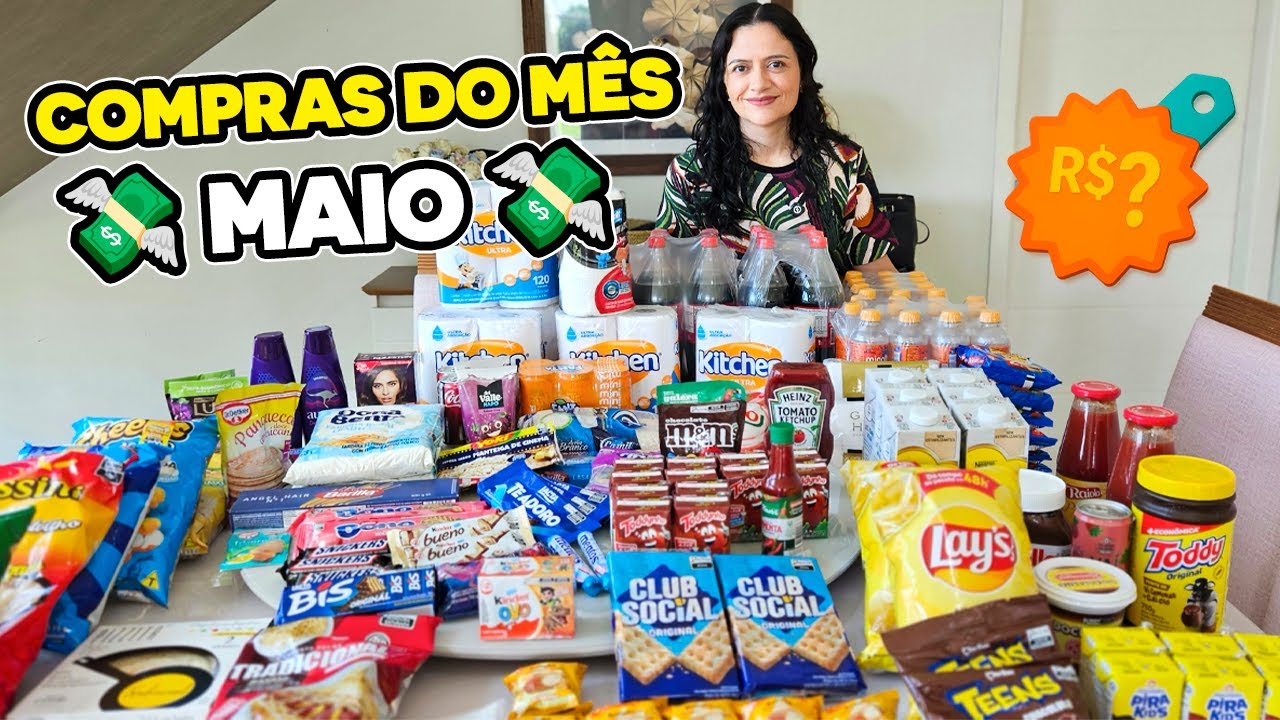 Quanto Gastei nas Minhas COMPRAS do MÊS? Supermercado Online em Maio! 💸🛍️