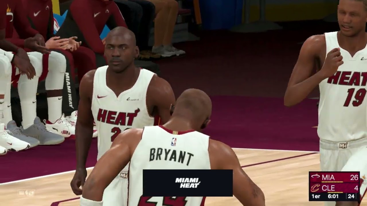 Victoire du Miami Heat vs Cleveland 209-26. 54 pts, 8 reb, 3 int, 1 ctr de Blaise Louzingou Dieu