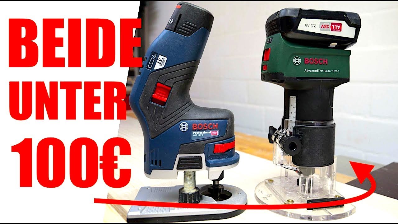 BOSCH GRÜN gegen BOSCH BLAU 🔥 Kantenfräsen Test / MrHandwerk