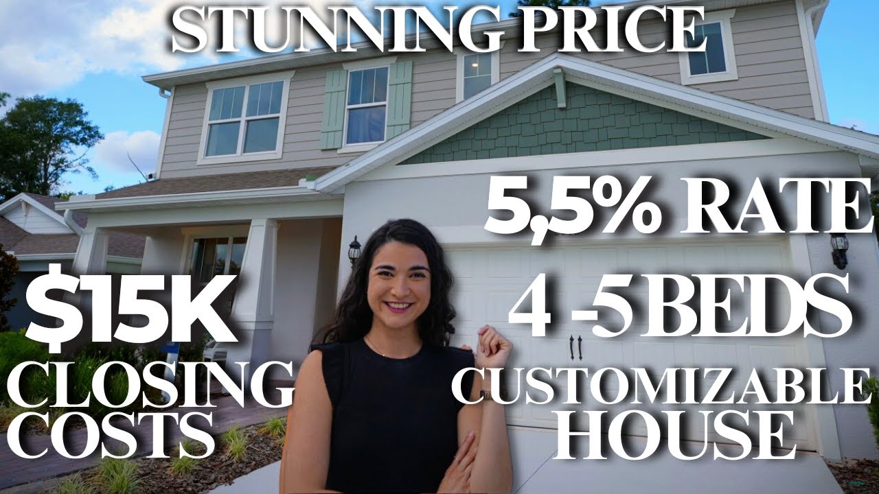 🚨The PERFECT Customizable House with a LOW PRICE😮+ $15k for Closing + 5,5% INTEREST RATE 🔥Orlando Fl