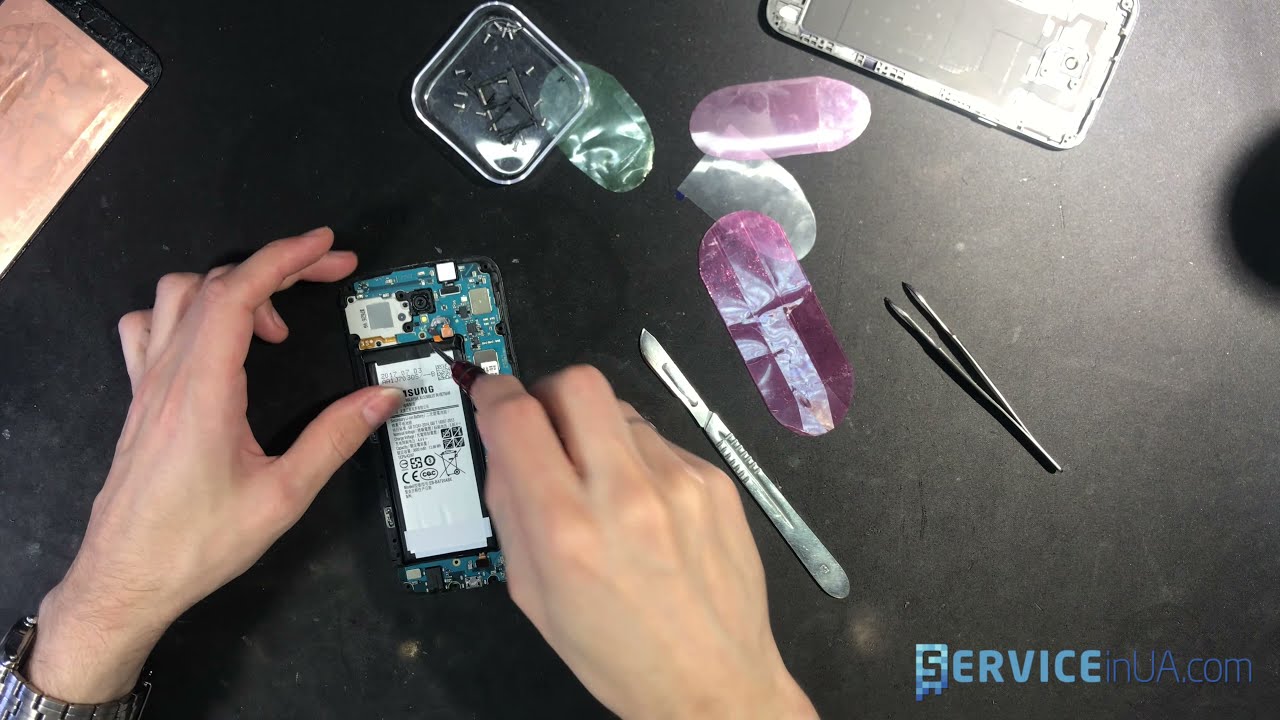 Замена порта зарядки, разборка, ремонт Samasung j730 / charger port repair Samasung j730