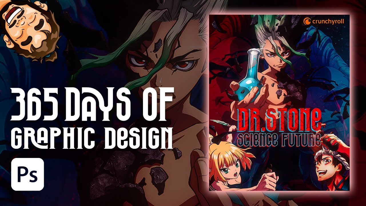Creating Double Duo Exposure |  Dr Stone Poster Art