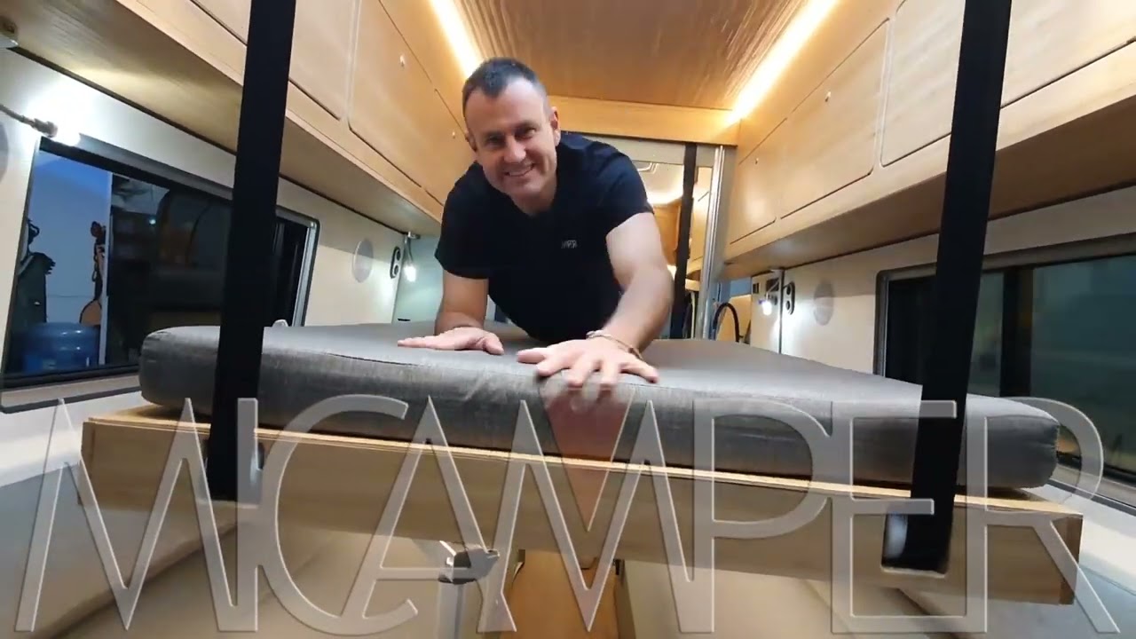 Fiat Ducato Camper Cama escondida elevable techo movano, jumper boxer camperizar furgoneta