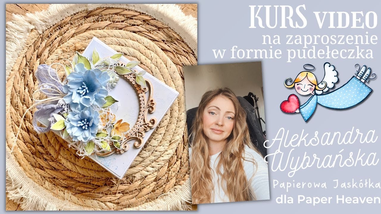 Proste i efektowne zaproszenie w formie pamiątkowego pudełeczka - kurs krok po kroku