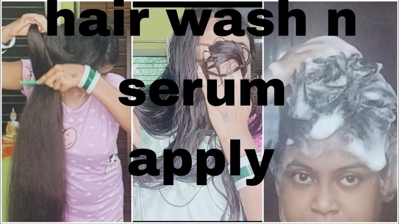 Hair serum apply