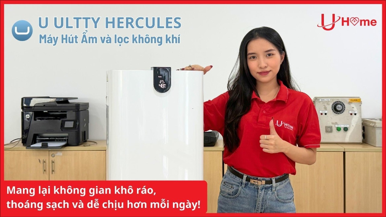 Máy hút ẩm và lọc không khí U ULTTY HERCULES I Giúp không gian thoáng sạch hơn mỗi ngày!