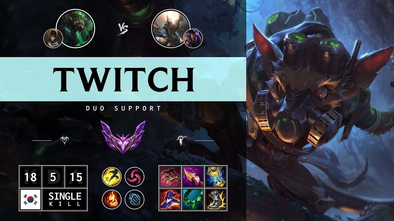 Twitch Support vs Pantheon - KR Master Patch 14.14