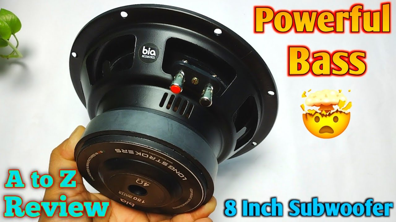 😱 BIA ACOUSTICS | Bia Acoustics 8 inch Subwoofer | Review & Sound Test #Basstest 🔊 #bia #subwoofer