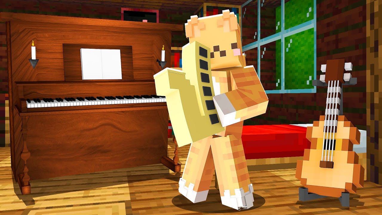 Minecraft: MUSICAL INSTRUMENTS!! (PIANOS, GUITARS, DRUMS, & MORE INSTRUMENTS!) - Mod Showcase