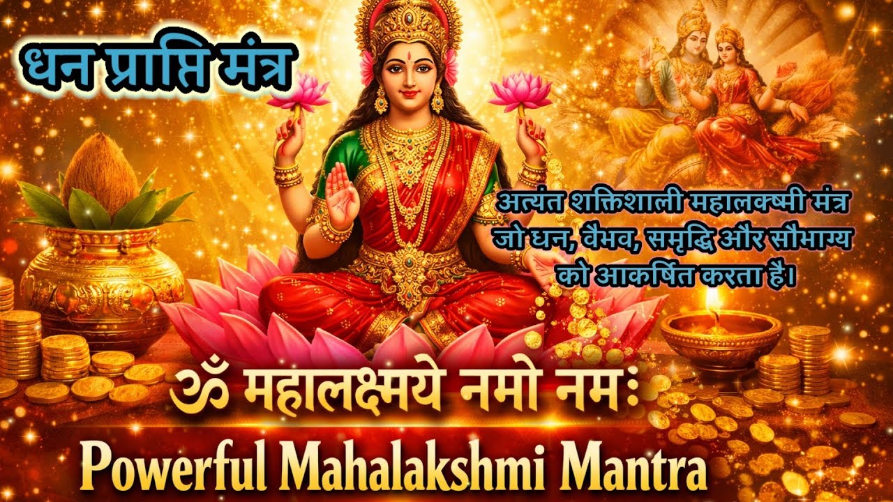 ॐ महालक्ष्मयै नमो नमः | Powerful Mahalakshmi Mantra for Wealth & Abundance