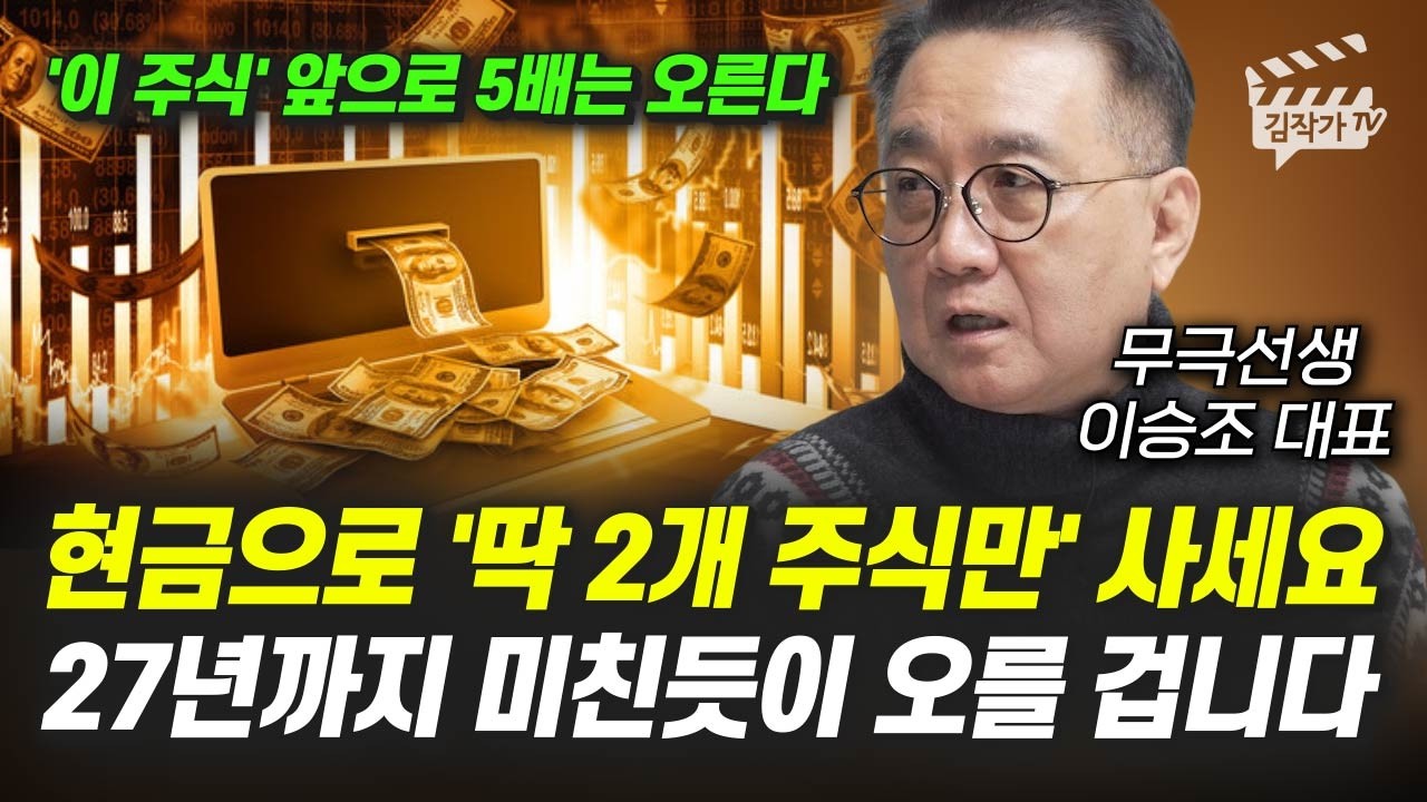 현금으로 '딱 2개 주식만' 사세요, 27년까지 미친듯이 오를 겁니다 (무극선생 이승조 대표)
