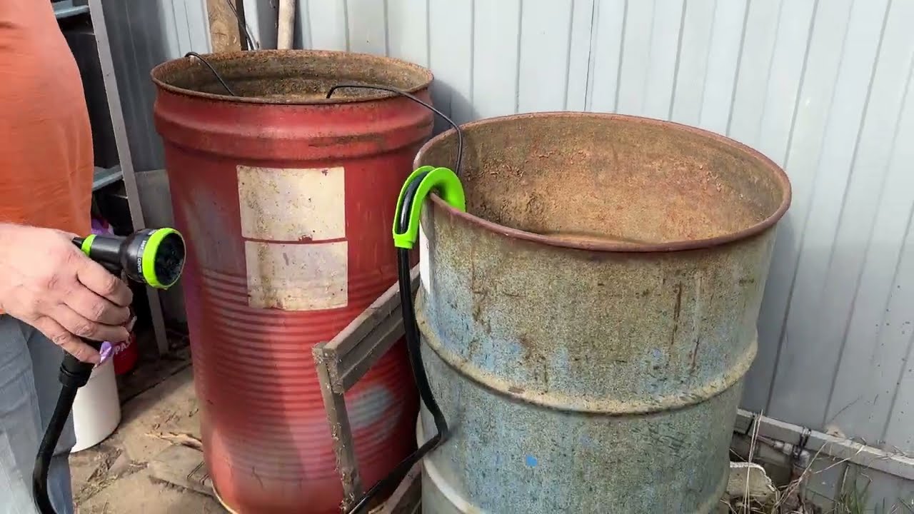 Установили насос для ПОЛИВА из БОЧКИ. И как я без него раньше жила??))