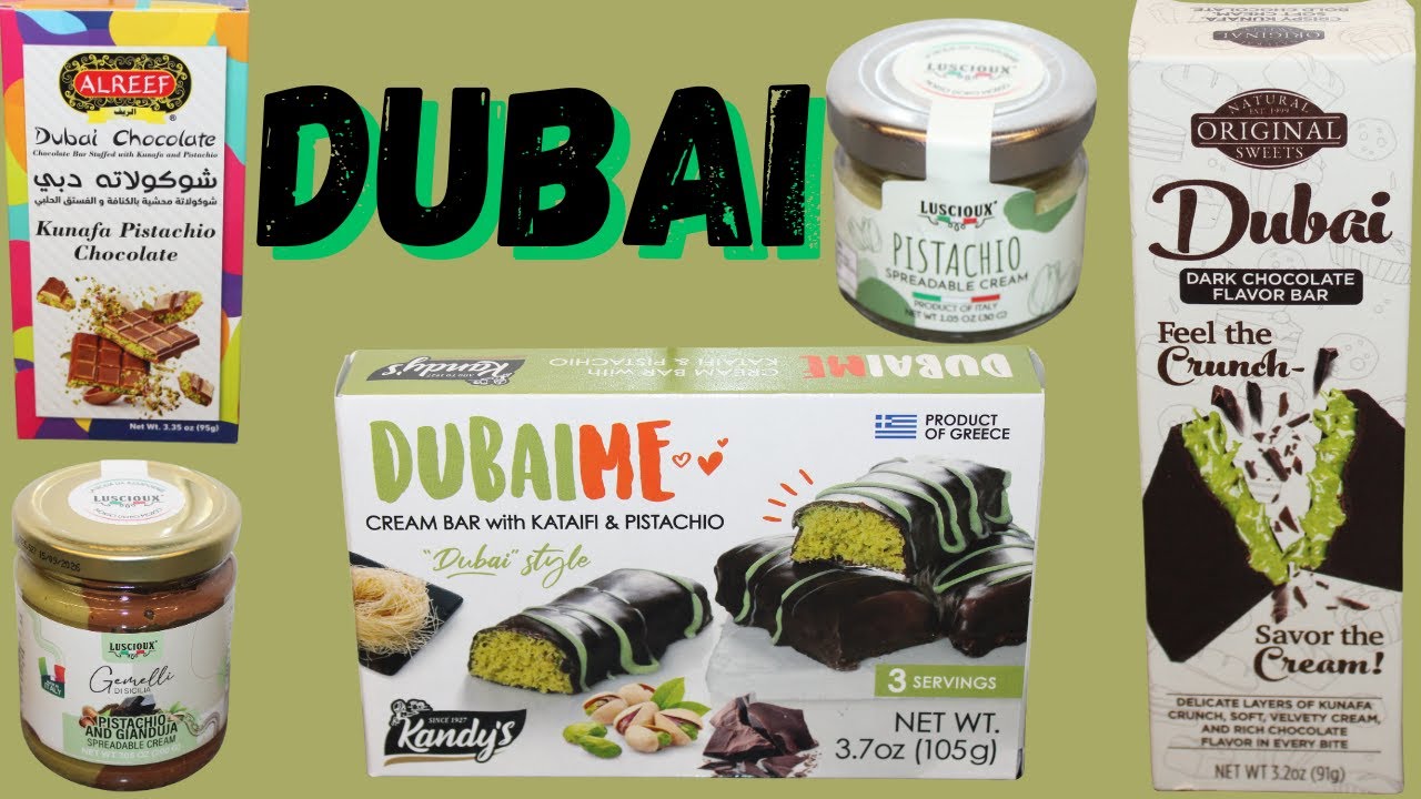 Дубайский шоколад: Alreef, Kandy’s, Natural Sweets, Luscioux: фисташки и джандуйя, фисташковый крем