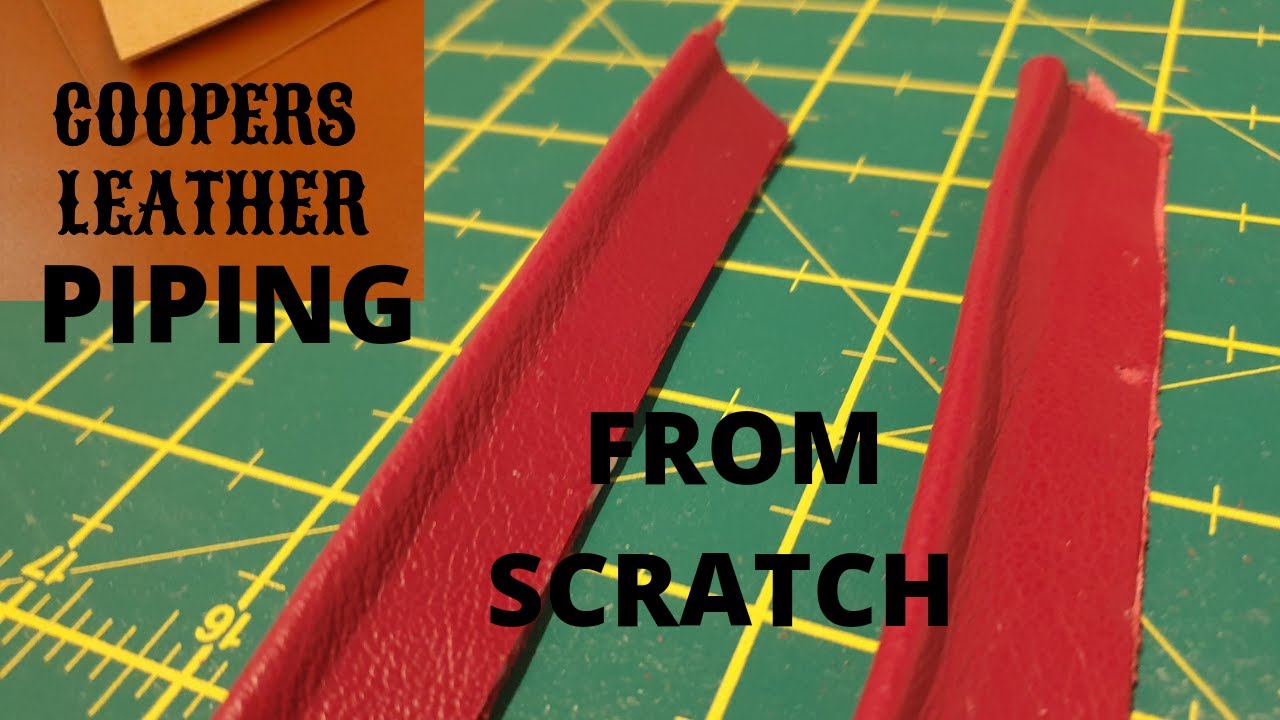 How to make two types of handmade leather piping from scratch tutorial.