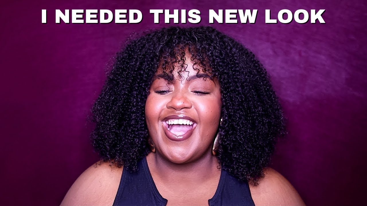 Ummm… I Did a Thing 😳 | Quick & Easy Wash n Go on Type 4 Natural Hair + Curly Bangs
